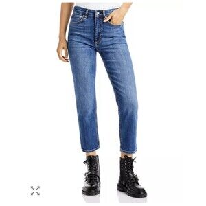 RAG & BONE NINA HIGH RISE Shorty Cigarette Jeans  IN JASPER WOMEN'S SIZE 25